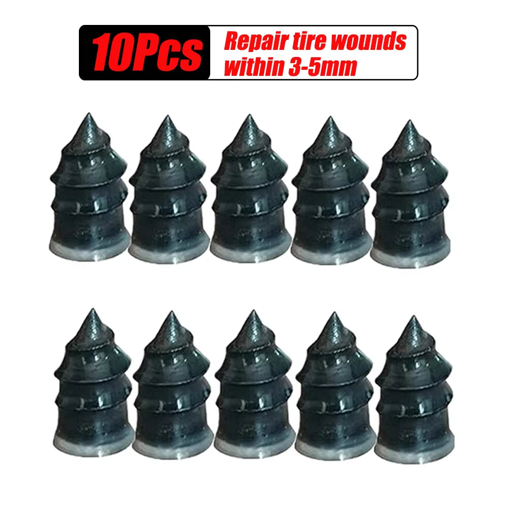 Vacuum Tyre Repair Set Nail Kit for Wheels Car Motorcycle Scooter Rubber Tubeless Tire Repair Tool A1 Glue Free Repair Tire Nail