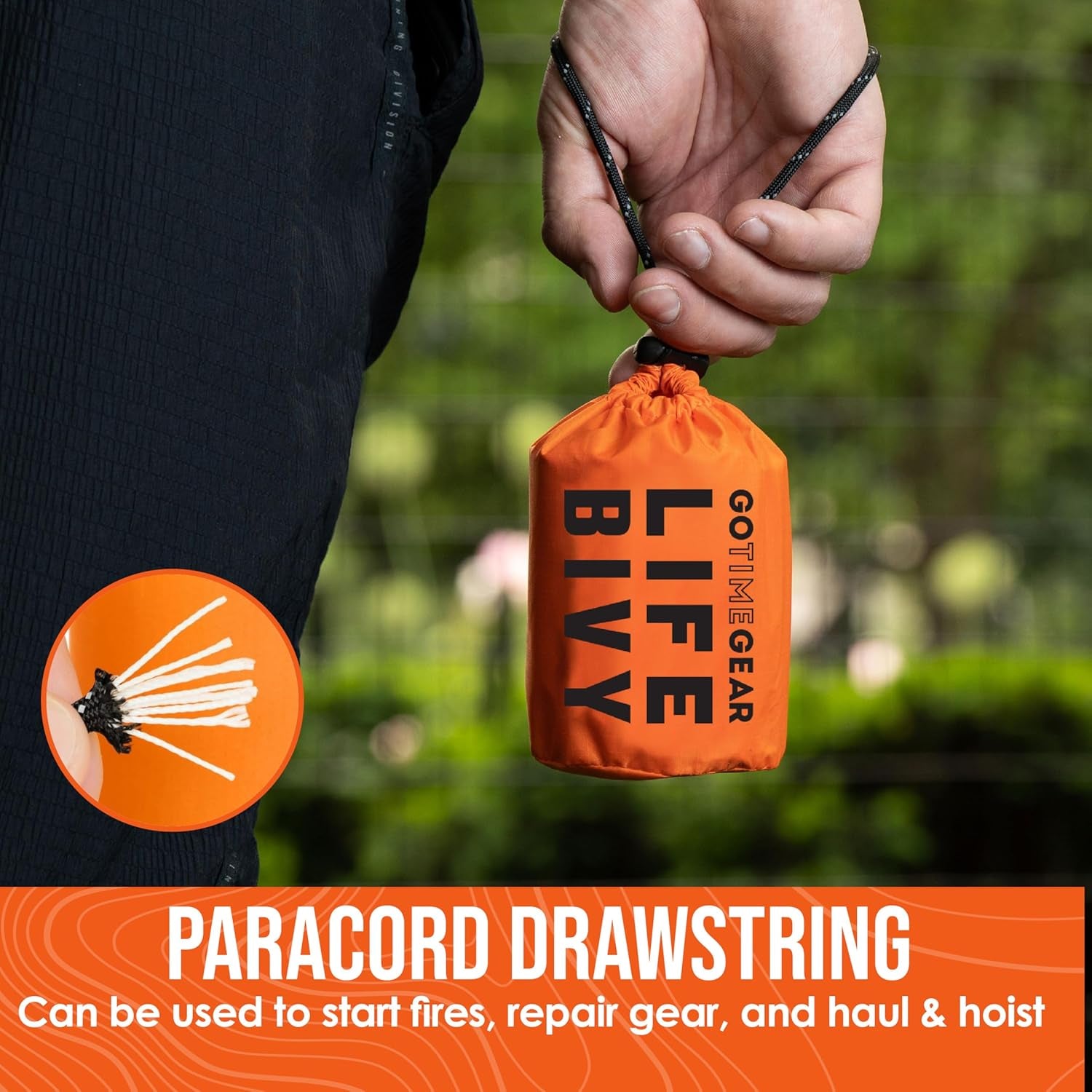 Life Bivy Emergency Survival Sleeping Bag Thermal Bivy - Use as Emergency Bivy Sack, Survival Sleeping Bag, Mylar Emergency Blanket