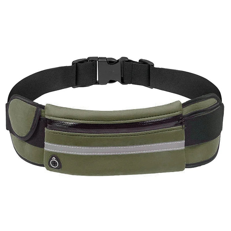 Waterproof Running Waist Bag Canvas Sports Jogging Portable Outdoor Phone Holder Belt Bag Women Men Fitness Sport Accessories