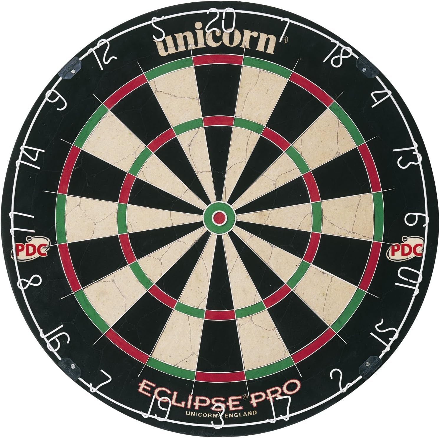 Eclipse Pro, Professional Bristle Dartboard with Competition Quality Sisal, Spider and Number Ring, Professional Dart Board for Adults