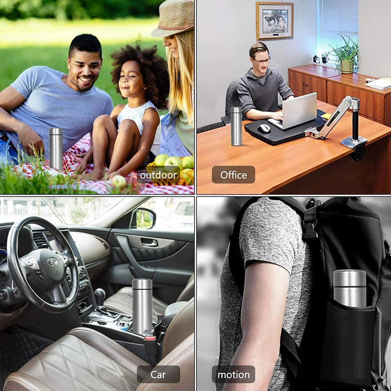 500ML Intelligent Water Bottle Cooler Stainless Steel Thermos Coffee Bottle Temperature Display Leakproof Sport Vacuum Flasks