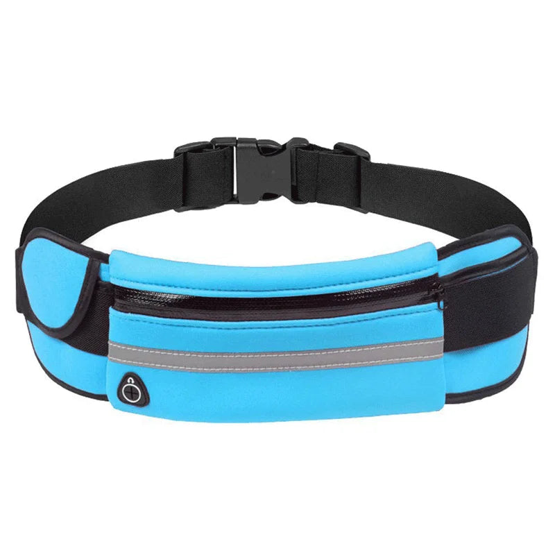 Waterproof Running Waist Bag Canvas Sports Jogging Portable Outdoor Phone Holder Belt Bag Women Men Fitness Sport Accessories