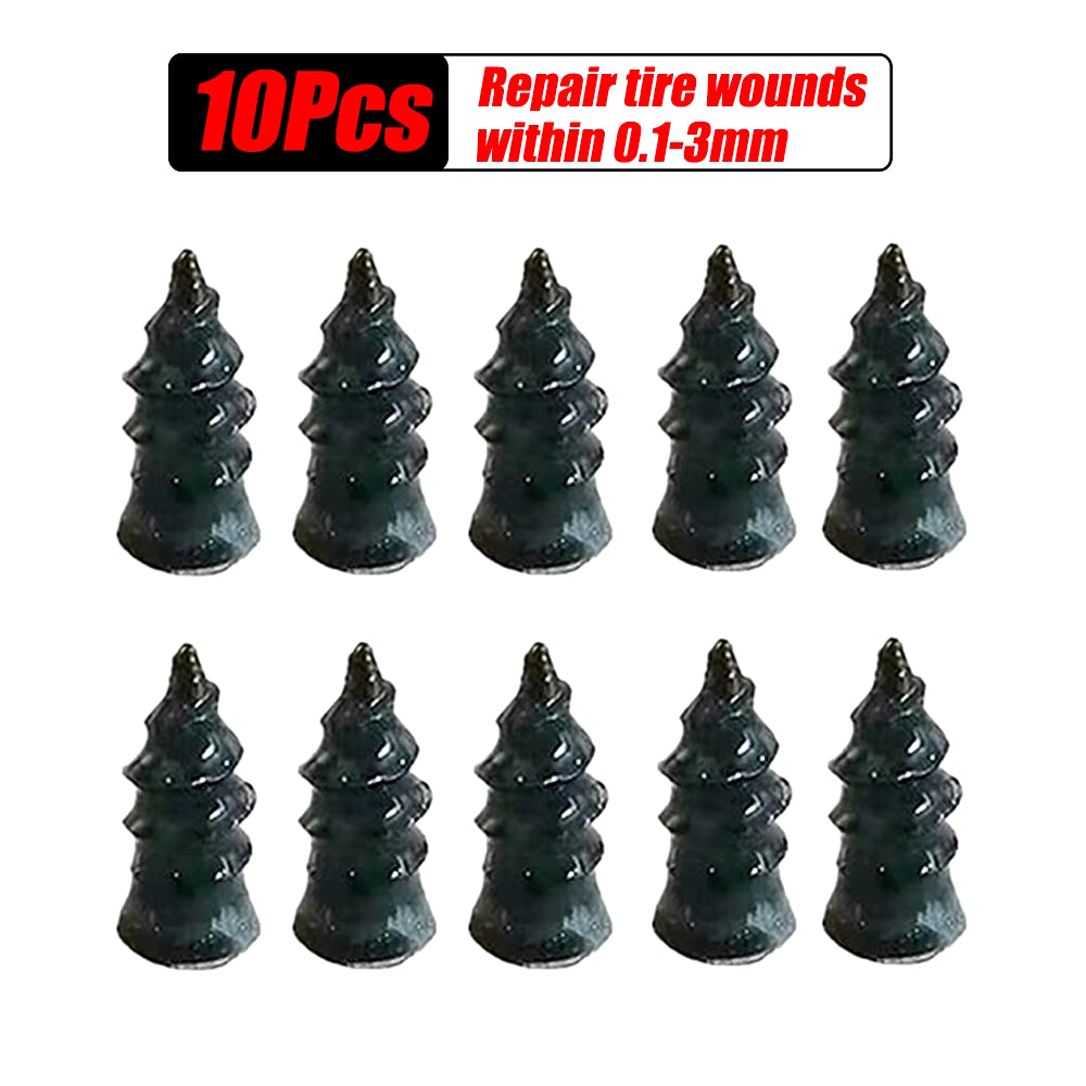 Vacuum Tyre Repair Set Nail Kit for Wheels Car Motorcycle Scooter Rubber Tubeless Tire Repair Tool A1 Glue Free Repair Tire Nail