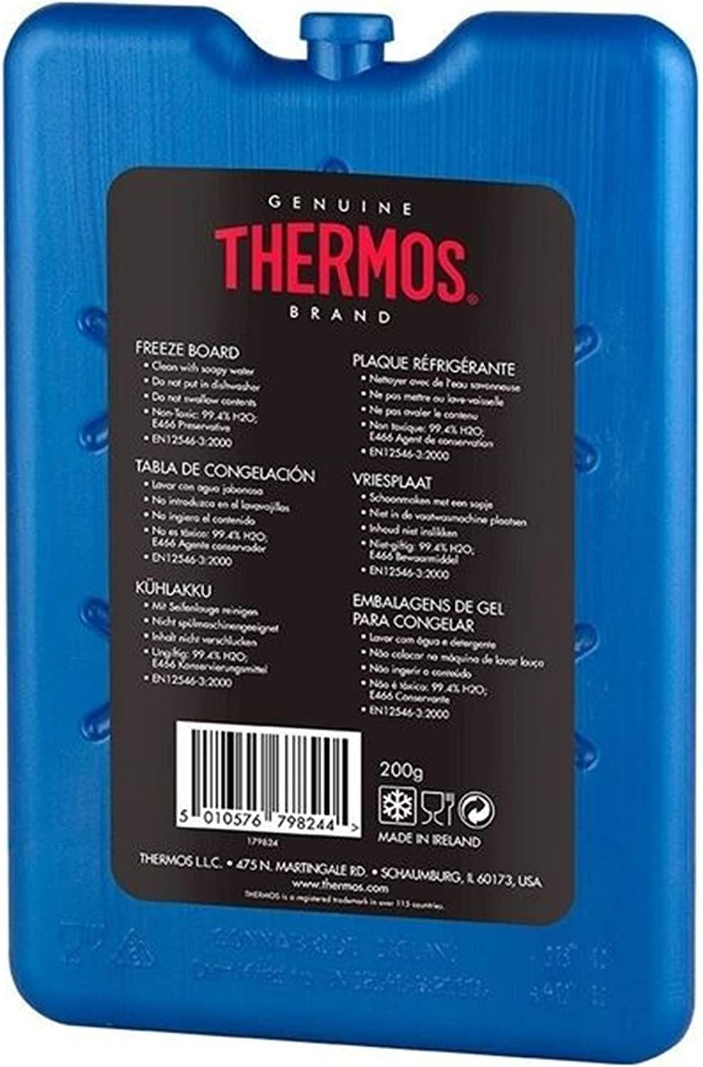 Thermos Freeze Board Ice Pack Block 200G for Cool Bag Chill Box Cooler Travel
