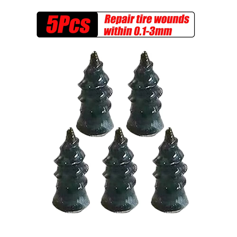 Vacuum Tyre Repair Set Nail Kit for Wheels Car Motorcycle Scooter Rubber Tubeless Tire Repair Tool A1 Glue Free Repair Tire Nail