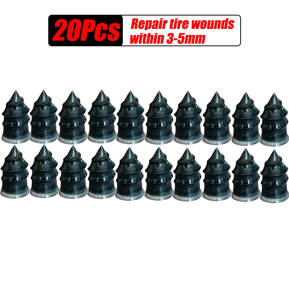 Vacuum Tyre Repair Set Nail Kit for Wheels Car Motorcycle Scooter Rubber Tubeless Tire Repair Tool A1 Glue Free Repair Tire Nail