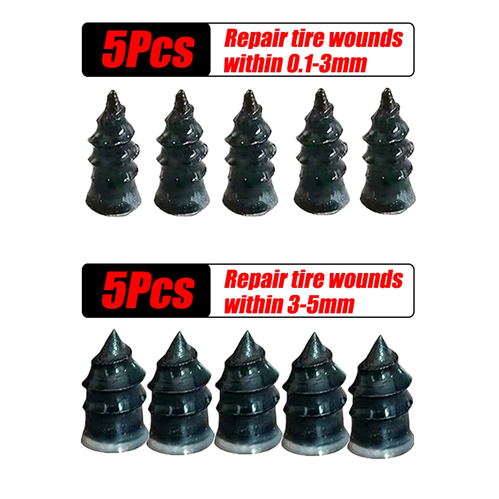 Vacuum Tyre Repair Set Nail Kit for Wheels Car Motorcycle Scooter Rubber Tubeless Tire Repair Tool A1 Glue Free Repair Tire Nail