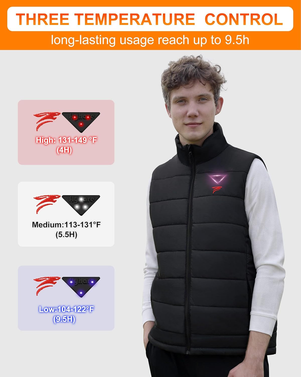 Heated Vest for Men with Battery Pack Included, Warming Men'S Heated Vest Electric, Lightweight Heated Jacket