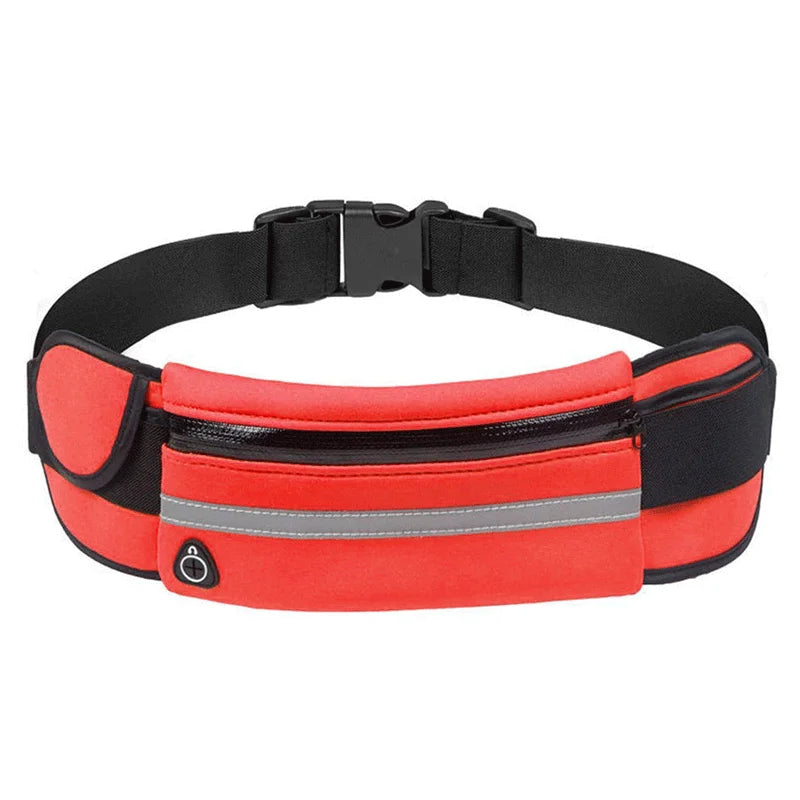 Waterproof Running Waist Bag Canvas Sports Jogging Portable Outdoor Phone Holder Belt Bag Women Men Fitness Sport Accessories