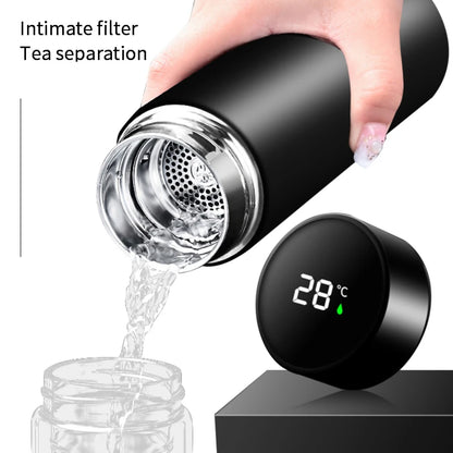 500ML Intelligent Water Bottle Cooler Stainless Steel Thermos Coffee Bottle Temperature Display Leakproof Sport Vacuum Flasks