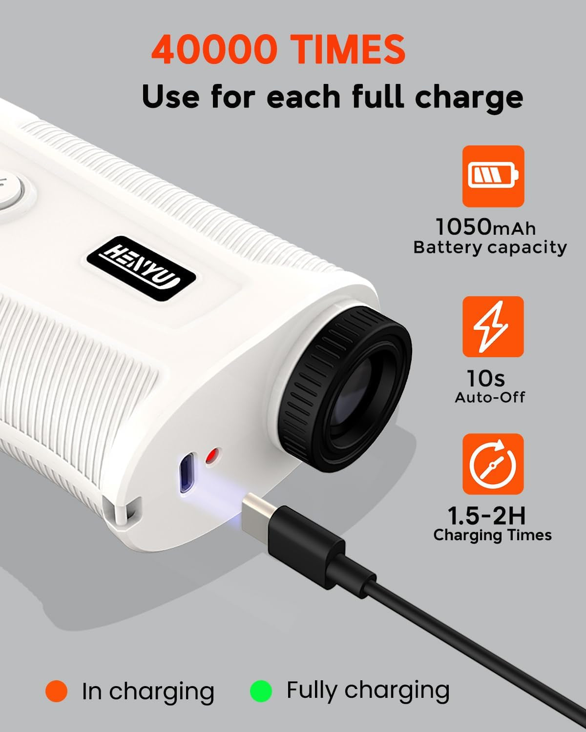 Golf Rangefinder with Slope, Golf Laser Rangefinder,1200 Yard Range Finder Golfing with Magnetic Holder, USB C Rechagreable, 7X Magnification, High-Precision Flag Lock Vibration, Fast Focus