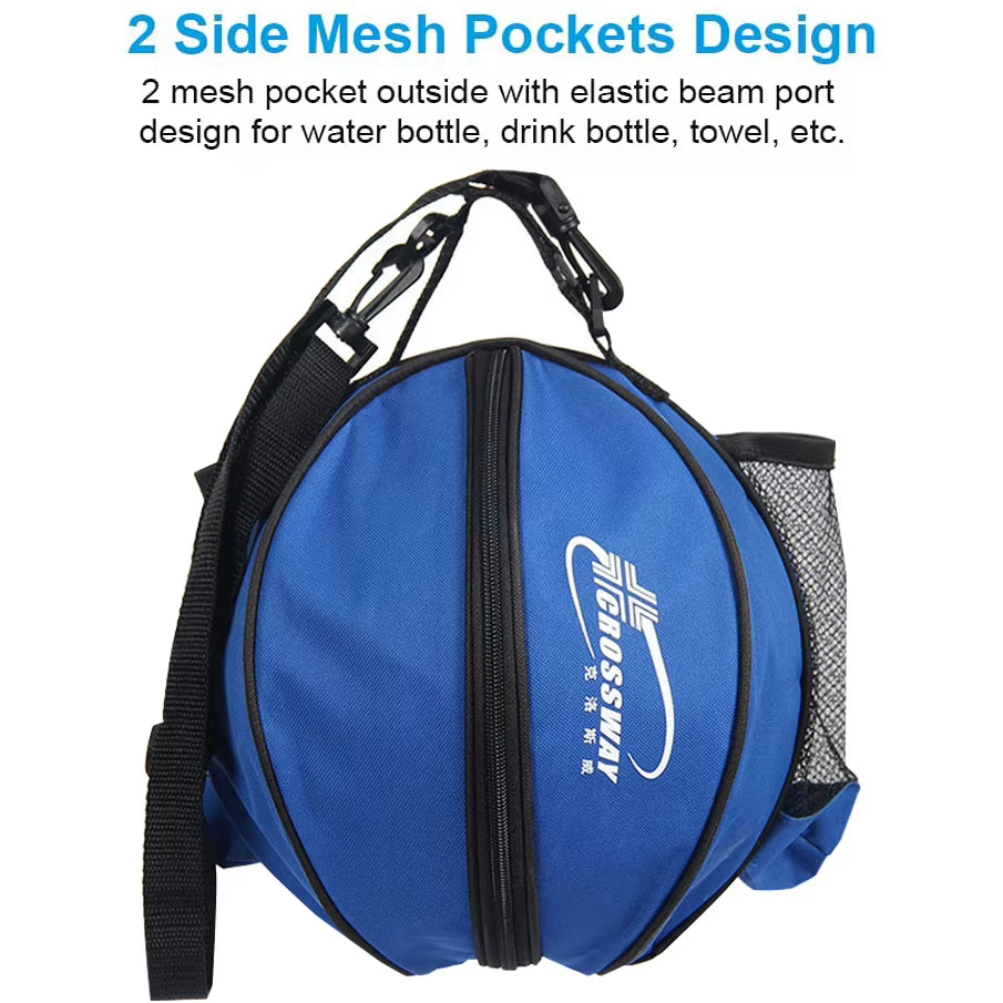 Outdoor Sport Shoulder Soccer Ball Bags for Kids, Football, Volleyball, Basketball, Training Accessories, Sport Equipment