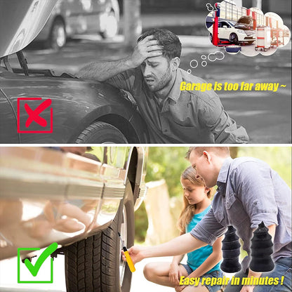 Vacuum Tyre Repair Set Nail Kit for Wheels Car Motorcycle Scooter Rubber Tubeless Tire Repair Tool A1 Glue Free Repair Tire Nail