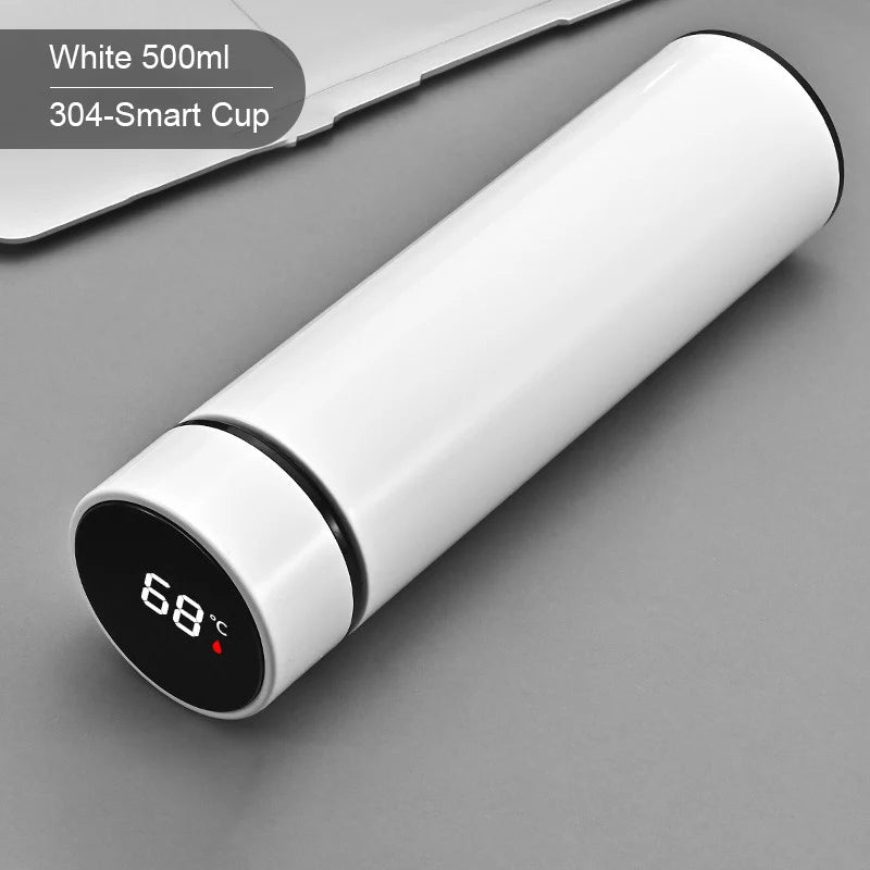 500ML Intelligent Water Bottle Cooler Stainless Steel Thermos Coffee Bottle Temperature Display Leakproof Sport Vacuum Flasks
