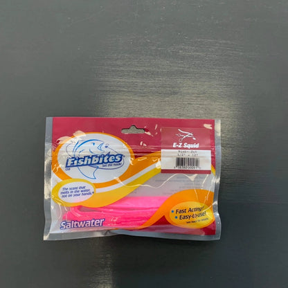 EZ Bites Fast Acting Pink, Longer Lasting Saltwater Bait Strips, 2-Pack