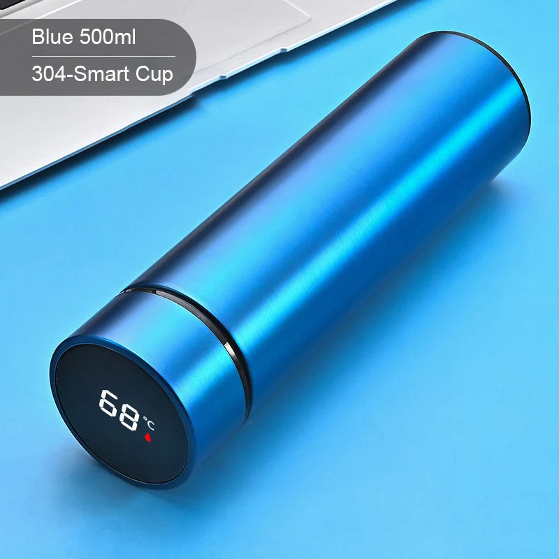 500ML Intelligent Water Bottle Cooler Stainless Steel Thermos Coffee Bottle Temperature Display Leakproof Sport Vacuum Flasks